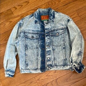 Calvin Klein acid wash jean jacket